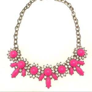 Jcrew gold/pink costume necklace